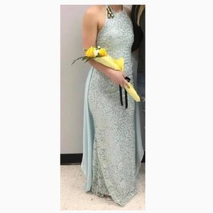 Blue prom dress